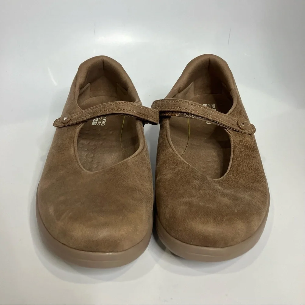 Skechers on‎ the go mary Jane Shoes tan brown women’s size 8.5 comfort shoes